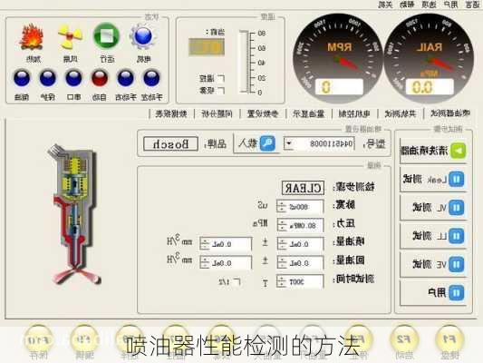 喷油器性能检测的方法