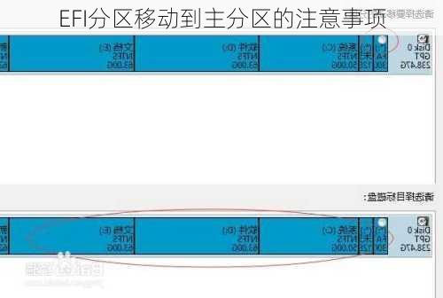 EFI分区移动到主分区的注意事项