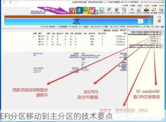 EFI分区移动到主分区的技术要点