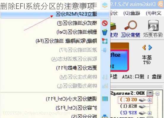 删除EFI系统分区的注意事项