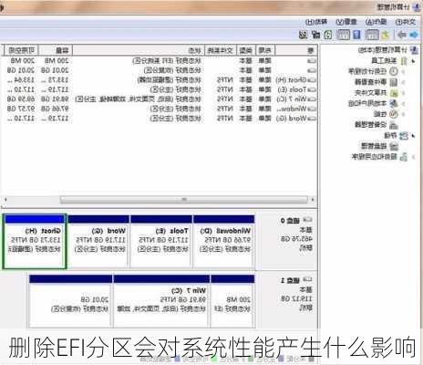 删除EFI分区会对系统性能产生什么影响