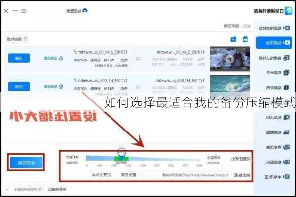 如何选择最适合我的备份压缩模式