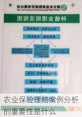 农业保险理赔案例分析的重要性是什么