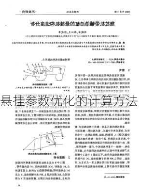 悬挂参数优化的计算方法