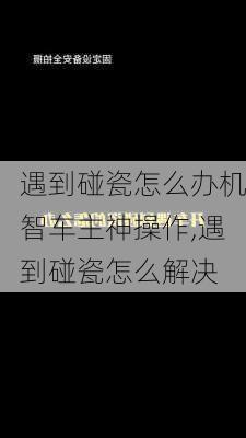 遇到碰瓷怎么办机智车主神操作,遇到碰瓷怎么解决