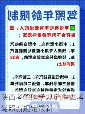 陕西考驾照新规定,陕西考驾照新规定最新