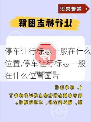 停车让行标志一般在什么位置,停车让行标志一般在什么位置图片